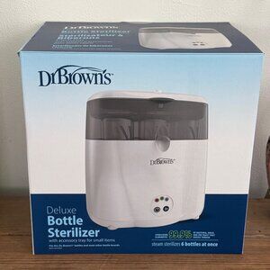 Dr. Browns Deluxe Bottle Sterilizer With Accessory Tray - Steam Sterilizes 6 Bot